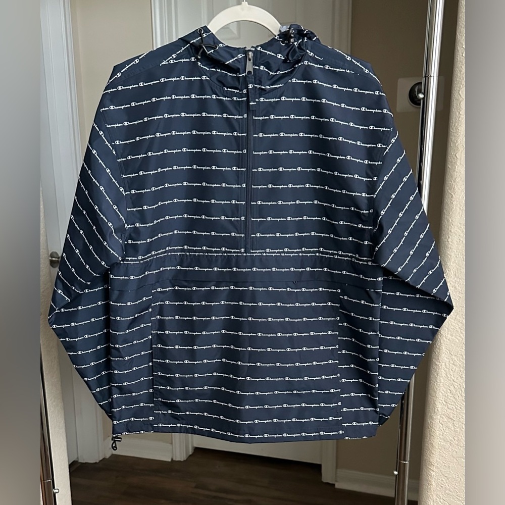 Champion Navy Windbreaker Jacket